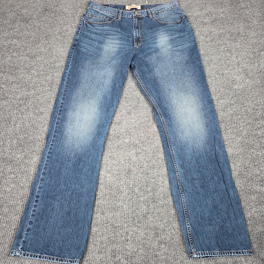 Wrangler Jeans Co Relaxed Boot Cut Blue Denim Jeans Mens 36x34 98HRWDI